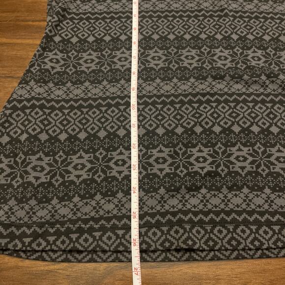 Columbia Pullover 1/4 Zip Tone On Tone Dark Gray Long Sleeve Wmn XL Shirt Cabin - Picture 7 of 9